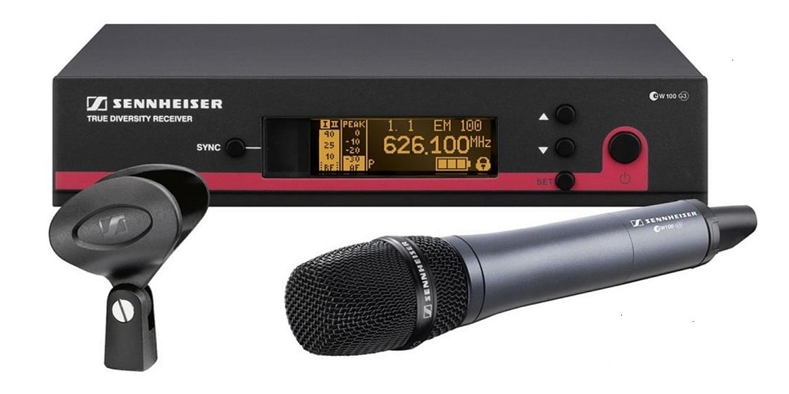 Top wireless microphone system