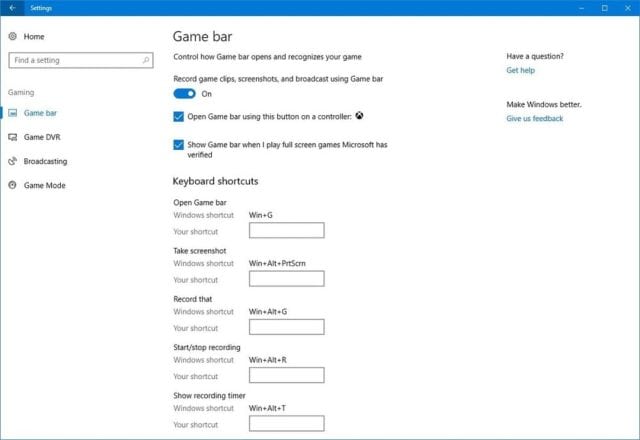 enable game mode in windows 10